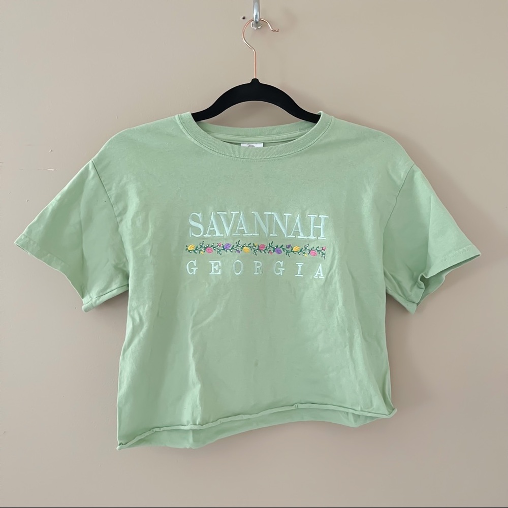 Cropped Savannah Georgia Tshirt